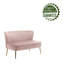 Delmon Velvet Loveseat with Gold Chrome Legs-2143574495