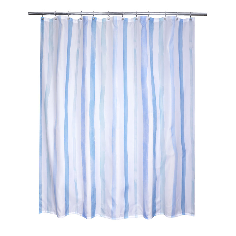 Striped Shower Curtain, Blue