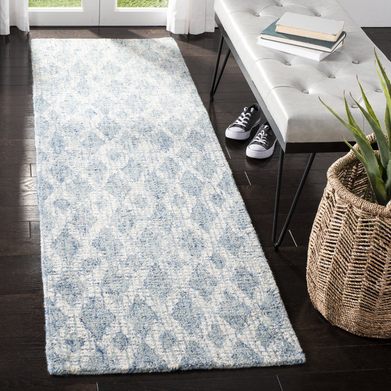 Eubank Tufted Wool Performance Geometric Rug, Runner 2'3" x 8'