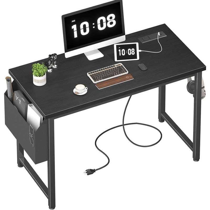 Bureau d'ordinateur 39 pouces avec prise de courant