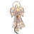 Kurt Adler 10-Light LED Capiz Wire Angel Tree Topper