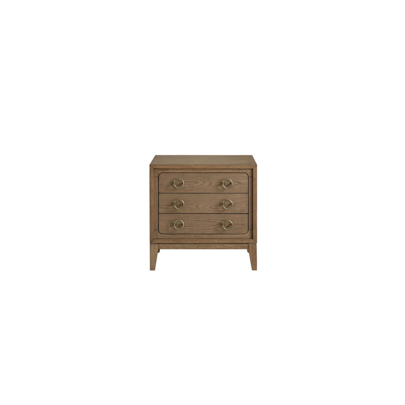 Table de chevet 3 tiroirs avec port USB