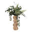 Vase cylindrique décoratif imprimé en 3D pour la décoration intérieure - Grand vase sculptural pour table d'entrée ou tablette - Gris-1777121123