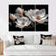 Ensemble de salon Roberge - Magnolias Wall Art-107189385-107189387