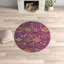 Tapis fuchsia / bleu Christa-375401300