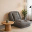 Canapé-lit rembourré pliable (gris)-1828890144