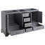 Quen 60" Freestanding Double Basin Vanity Set with Cabinet, Vanity Topss-511475604-511320450-511320463