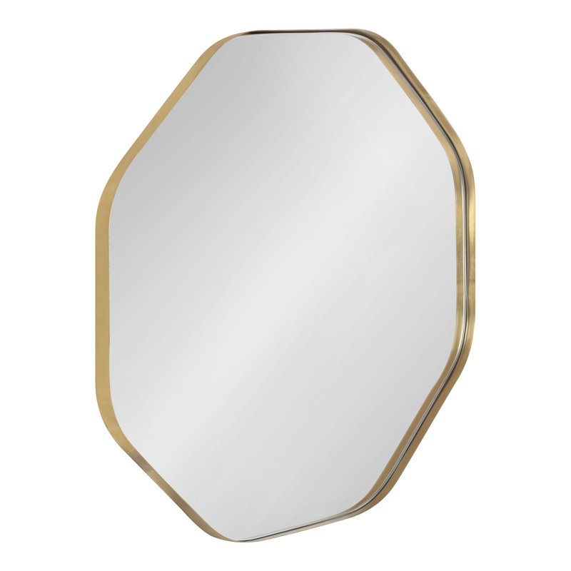 Miroir en métal Minorca, Doré