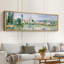 «Rustic Countryside Riverside Townscape Historic European Village», reproduction d'art sur toile-111176094-98041946
