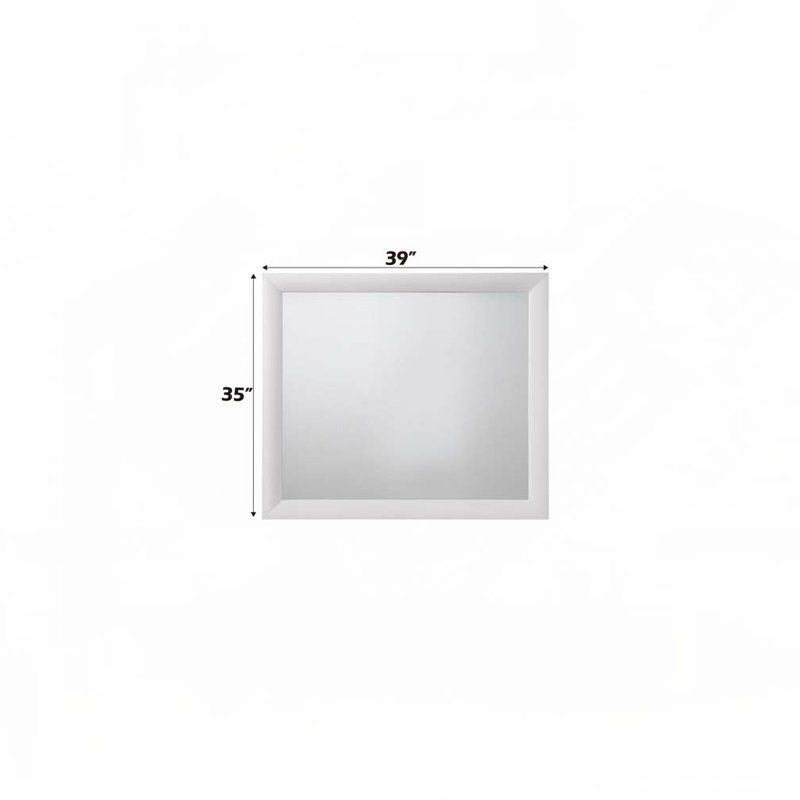 Miroir blanc, 35 po x 39 po