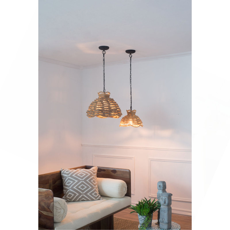 Lustre tissé en corde S / 2