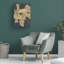 Art mural sur toile tendue - «Gold Pastiche III» de Michael Willett pour décoration de salon, de chambre à coucher ou de bureau - 35 x 47