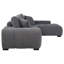 Canapé modulaire rembourré gris anthracite Plather