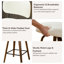Tabouret de bar pivotant 30 po avec structure en bois courbé au fini noyer-152771670-152771667