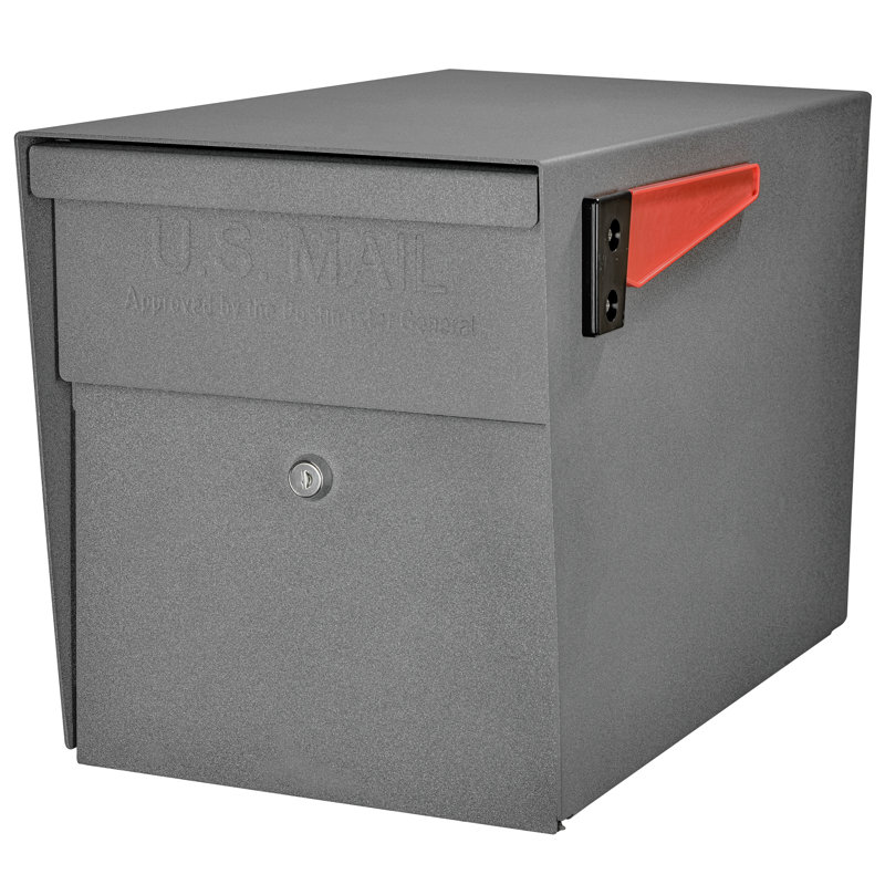 Locking Post Mounted Mailbox, Granite