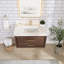Ensemble de meuble-lavabo simple 36 po avec plateau Cristo-1364460228