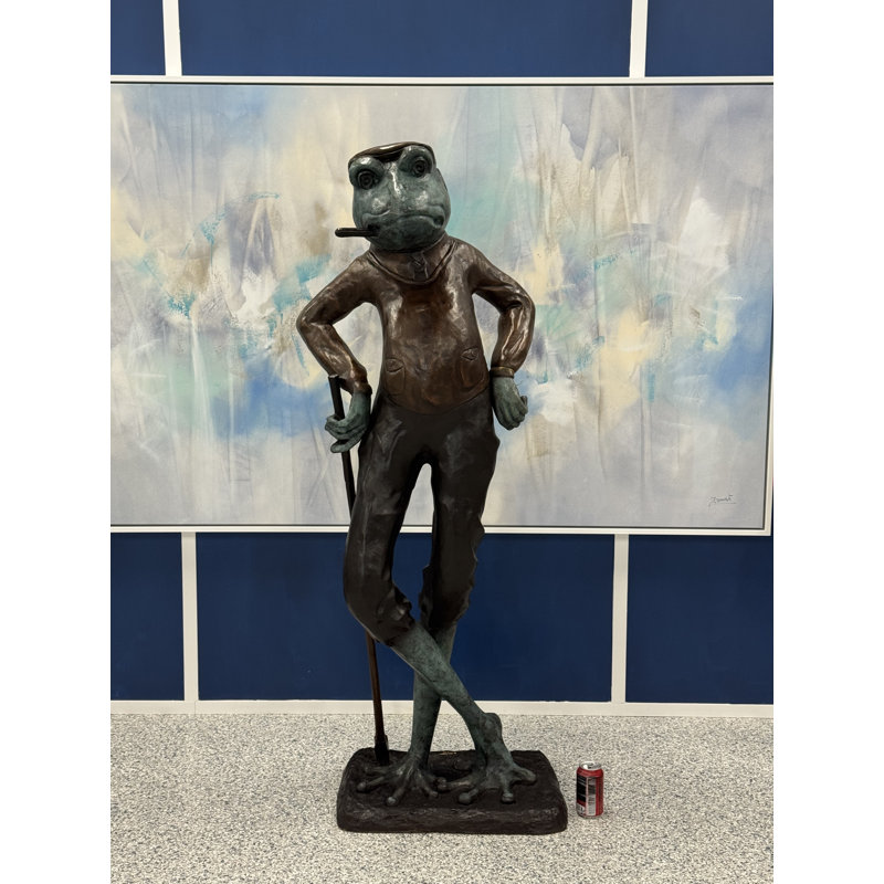 Sculpture en bronze coulé le dix-neuvième trou