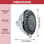 High Pressure Shower Heads 3.6 Inch 3 Settings Rain High Flow Showerhead-1979262111