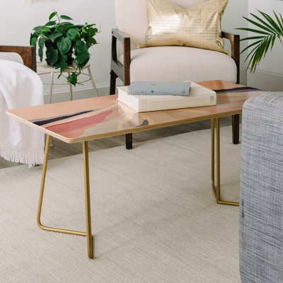 Solid Wood Top Coffee Table