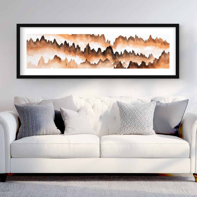 Montagne de sapins - décor de salon minimaliste, H 60 po x l 20 po