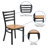 Kendall Clear Coated Ladder Back Metal Restaurant Chair-94568938-68072804