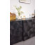 Buffet d'appoint 4 portes avec rangement moderne et luxueux, noir