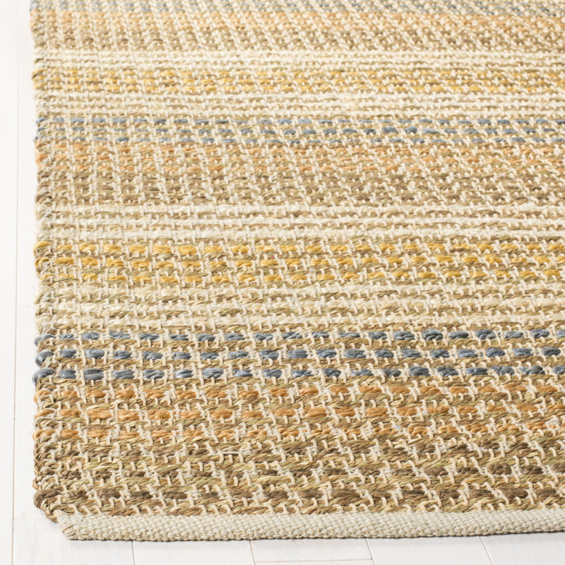 Tapis beige/brun/gris noué la à la main feliciana, Rectangle 4 pi x 6 pi