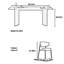 French retro dining table and chair combination-104902019