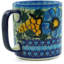 Tasse à café maïs dans le bleu