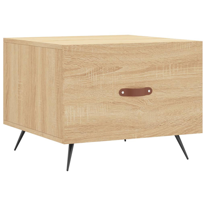 Chonie Four Leg Coffee Table with Storage, Sonoma Oak