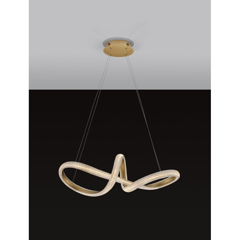 1 - Light Gold LED Novelty Pendant