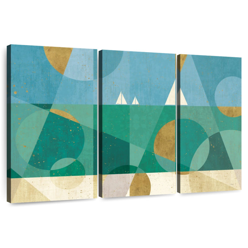 Avery Geometric Seascape I, 24" H x 38" W