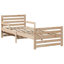 Bed Frame with Headboard Engineered Wood Children's Bedroom Modern Pine-452407652