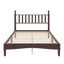 Lit plateforme en bois d'inspiration rétro avec tête de lit en forme de gourde et support en lattes de bois-2004239199-2004239192
