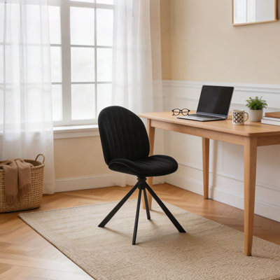 Upholstered Swivel Home Office Task Desk Chair