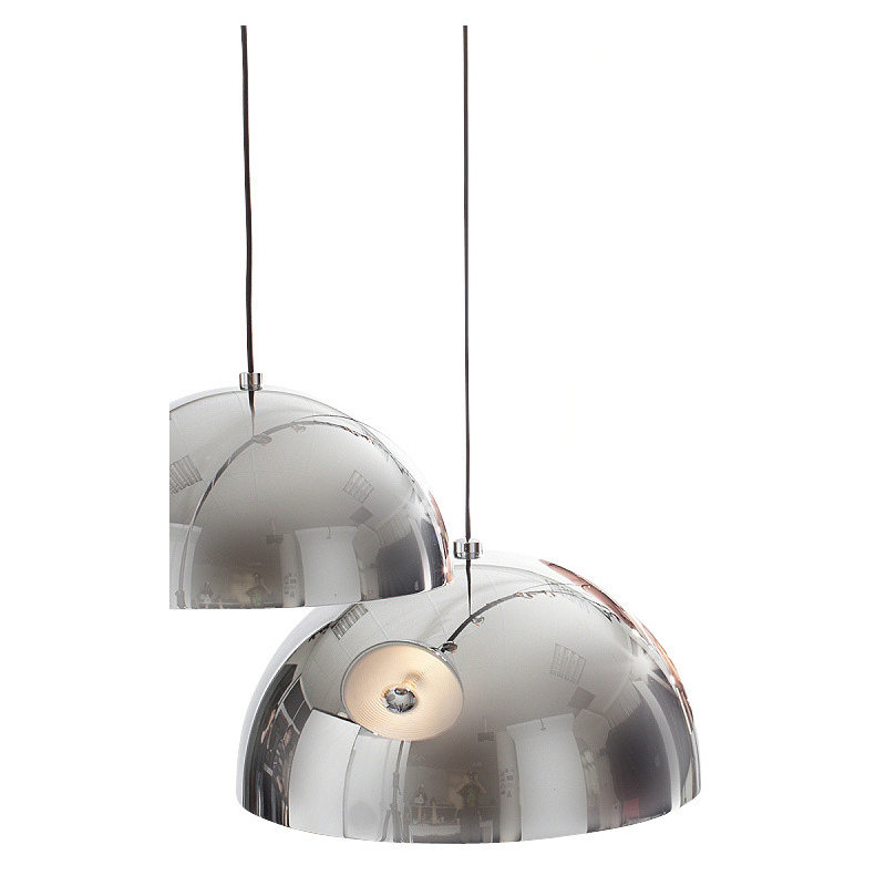 Dome 1 - Light Pendant, Chrome, 78.7" H x 19.7" W x 19.7" D