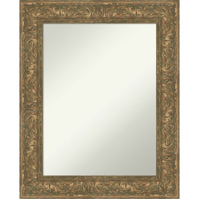 Luxe Non-Beveled Framed Bathroom Vanity Wall Mirror