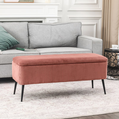Darious Velvet Upholstered Storage Bench