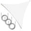Voile d'ombrage en triangle Amgo-111680045-111680029