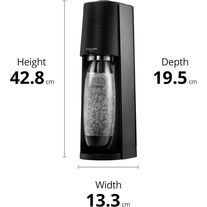 Sodastream Terra Sparkling Water Maker - Black