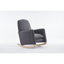 Chaise berçante en tissu avec repose-pieds Teddy-704234844