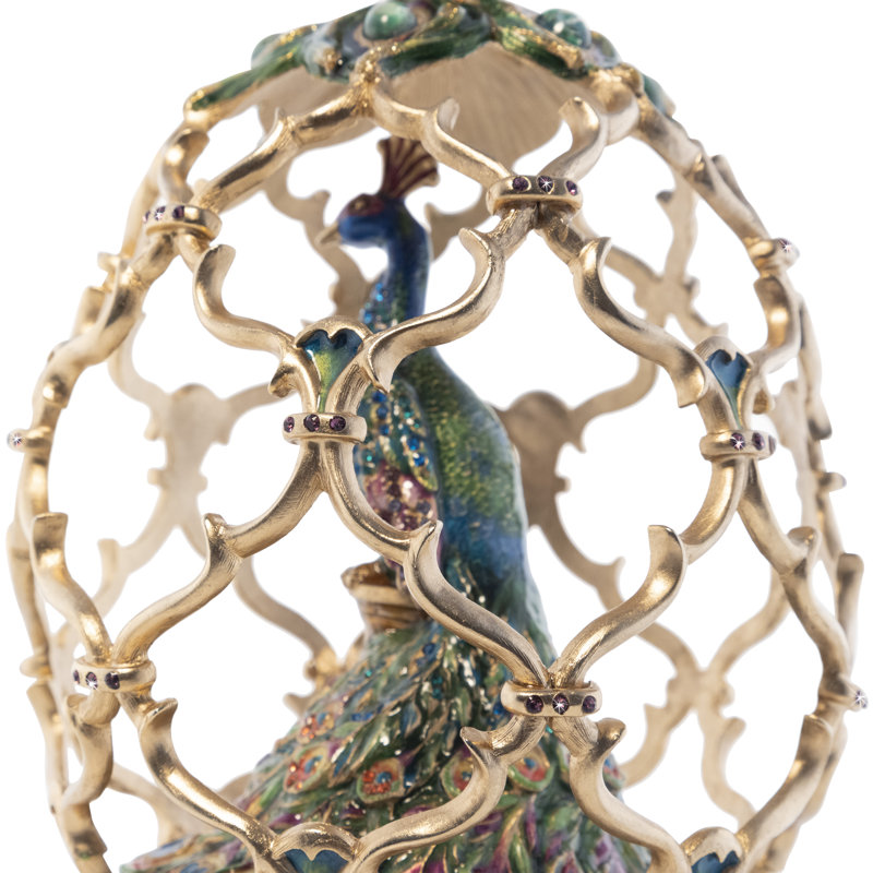 Peacock Egg Objet