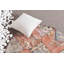 Tapis orange en laine, tapis luxueux, tapis turcs, petit tapis 3,4 x 3,3 pi, tapis Boho, tapis rétro