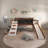  Twin Solid Wood Platform Loft Bed by Donco Kids-143444253