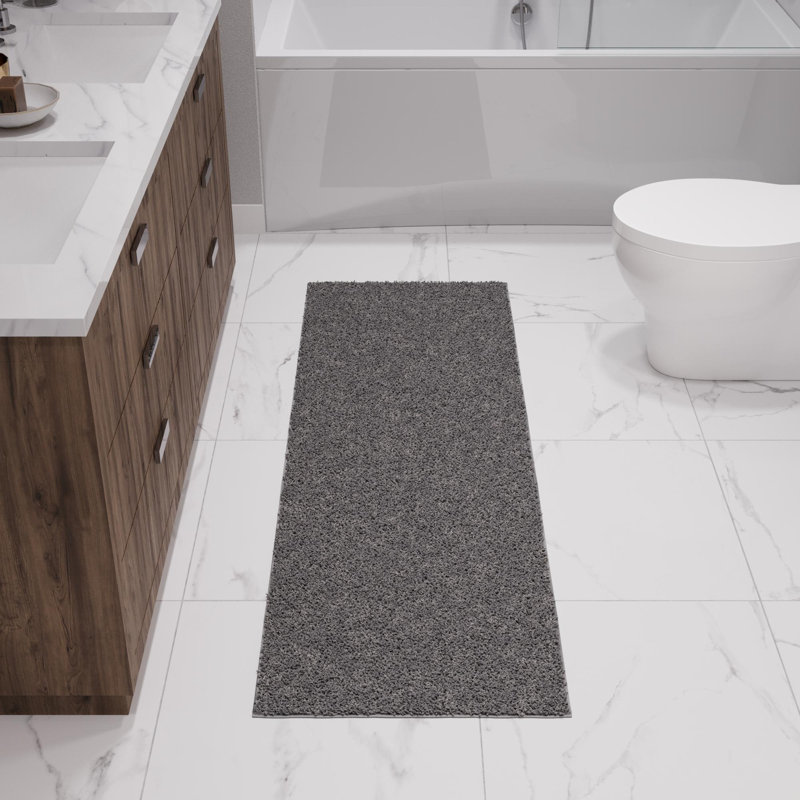 Chimera Collection Non-Slip Bath Rug, Runner 2' x 6'
