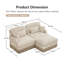 Canapé modulaire avec repose-pieds Comfy Chenille