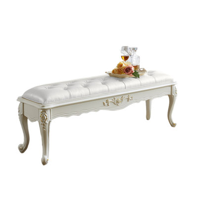 Janci Faux Leather Upholstered Bench