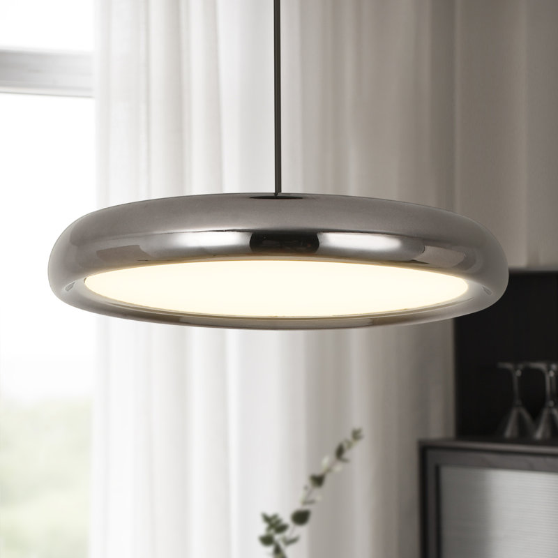 Charna 1 - Light Silver Pendant