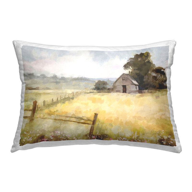 Coussin décoratif imprimé Soft Country Pasture par Ziwei Li