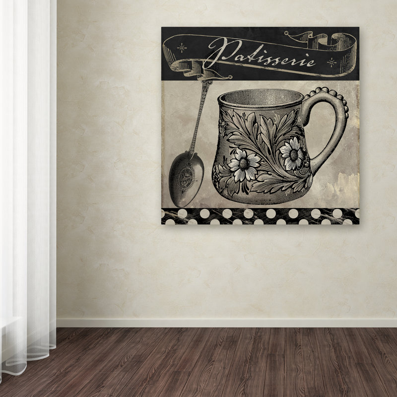 «Bistro Parisienne III» par Jadaya, impression sur toile tendue, H 18 po x l 18 po x P 2 po